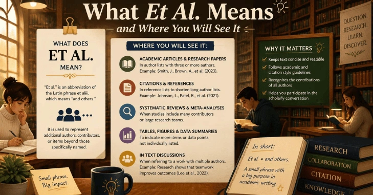 What Et Al. Means and Where You Will See It