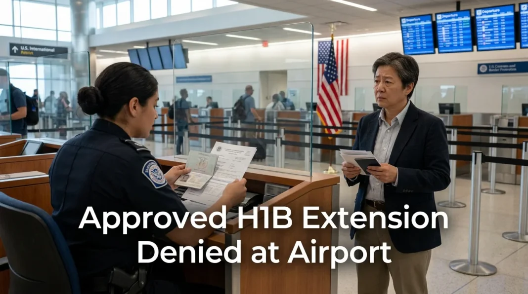Approved H1B Extension Denied at Airport