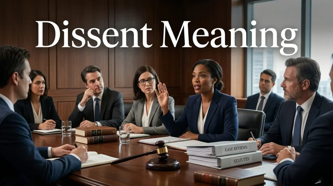 Dissent Meaning